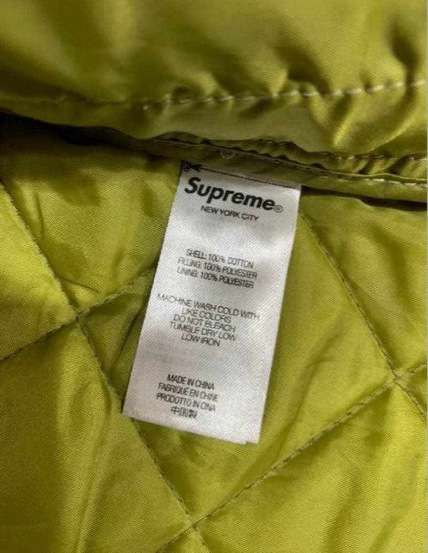 supreme quilted plaid flannel shirt サイズM