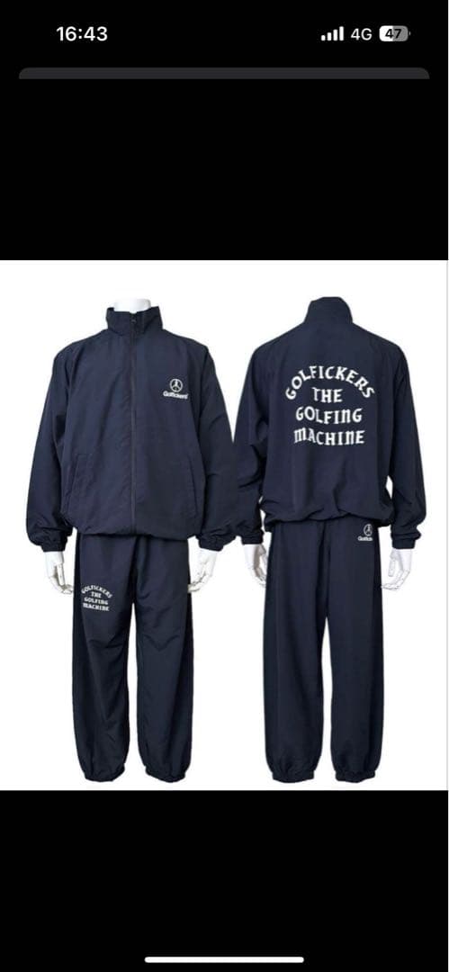 Golfickers ゴルフジャケット・パンツセット セットアップXL ブラック
