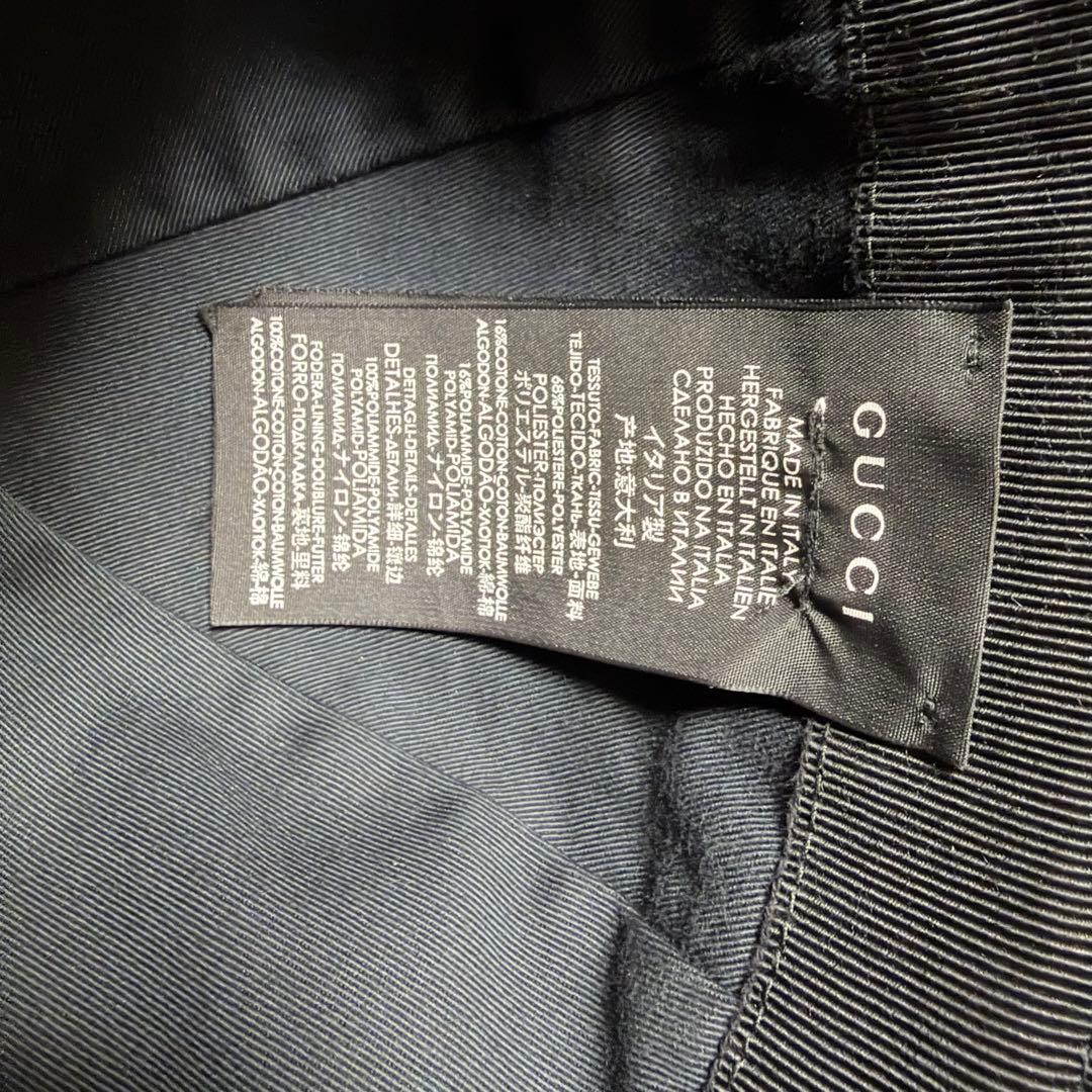 Gucci ブラック GGパターン キャップ