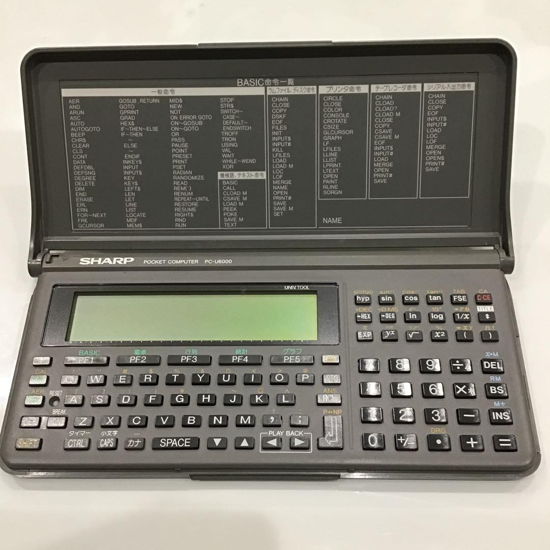 SHARP ポケットコンピュータ PC-U6000 ✨ジャンク品✨
