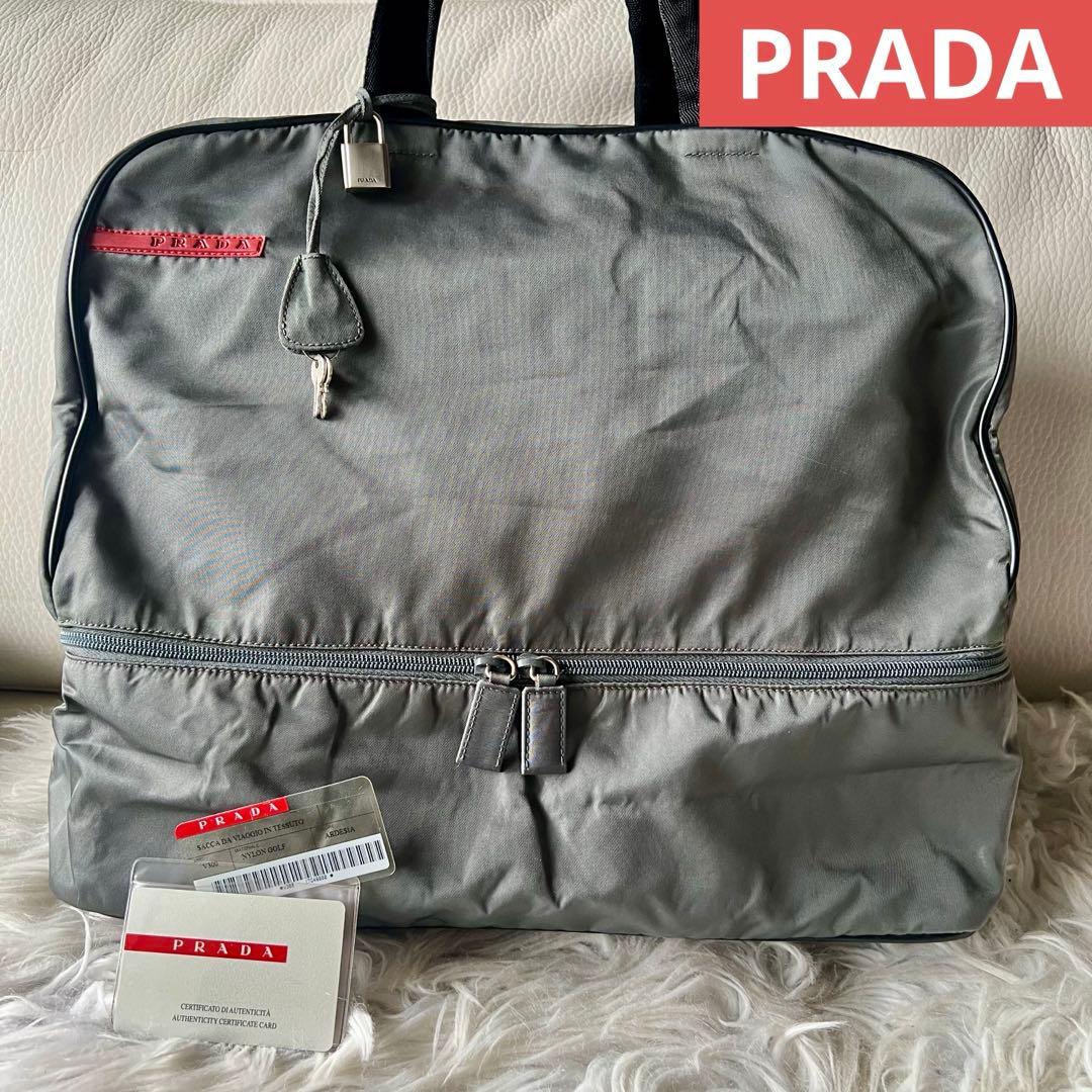 ⭐️プラダ PRADA SPORTS ボストンバッグ 南京錠カデナGカード付