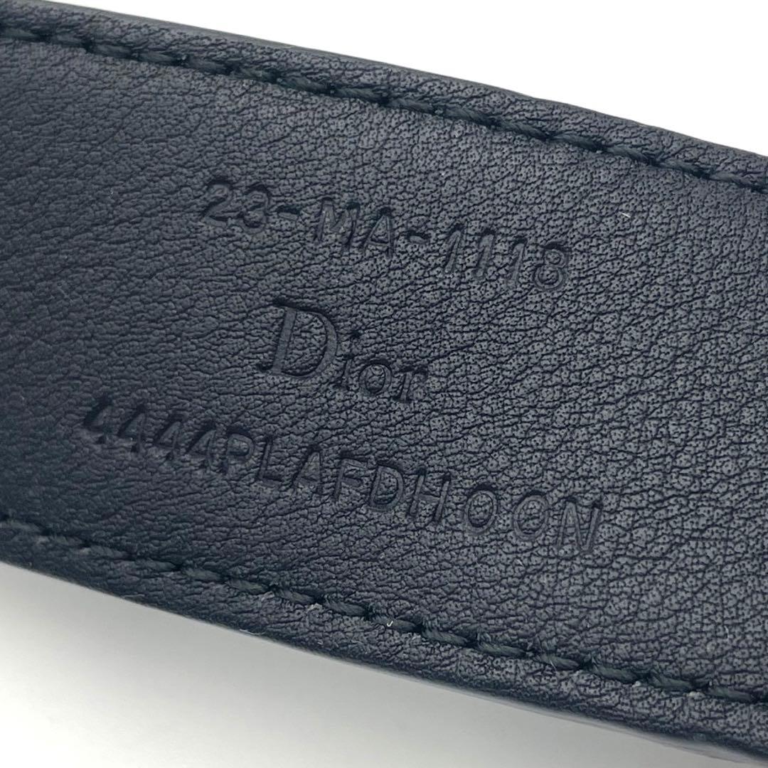 極美品✨ディオール　クロコ　CDロゴ　ブラック