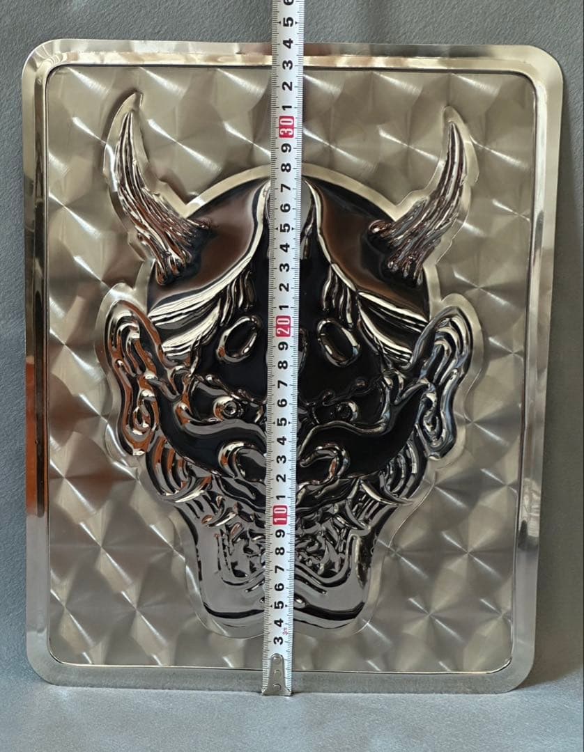 【般若・お面】商売繁盛 縁起物 ウロコ ステンレス 打出し デコトラ