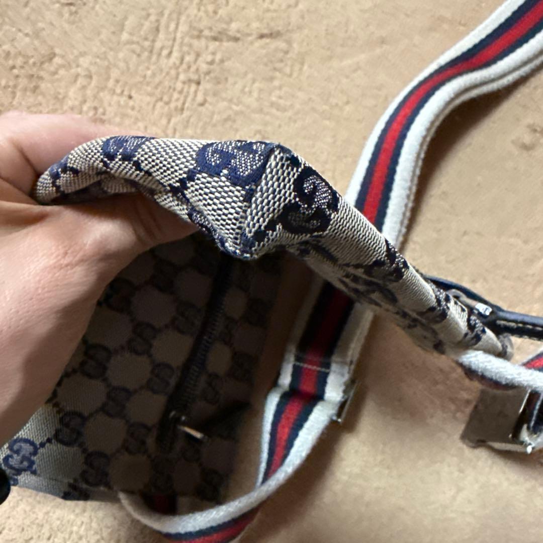 グッチ GUCCI ウエストバッグ シェリーライン 28566 GG キャンバス