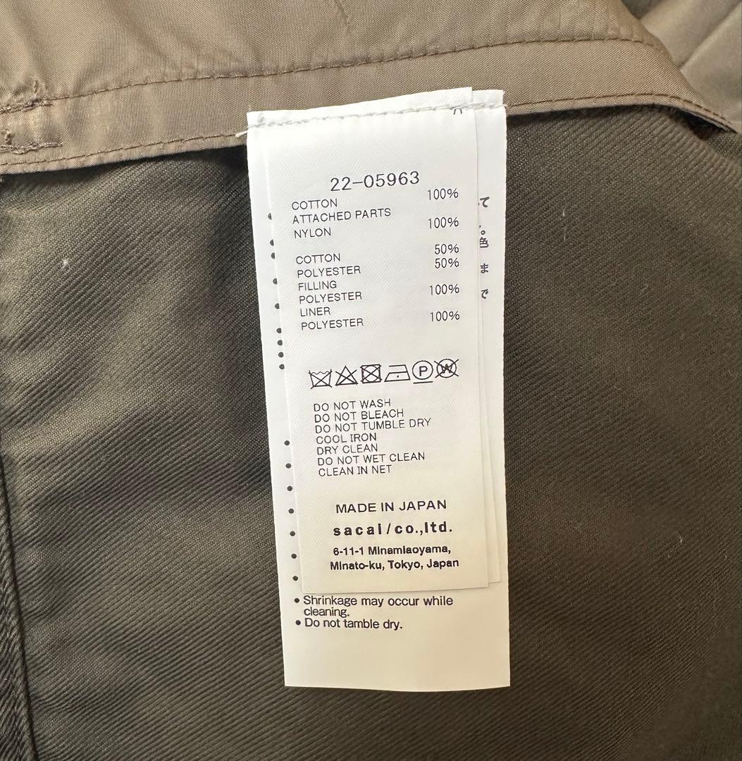 【海辺暮らし】sacai サカイ ボンバージャケット