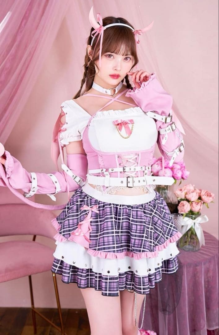 【Malymoon/マリームーン】ガーリーウインクハーネスロックデビル