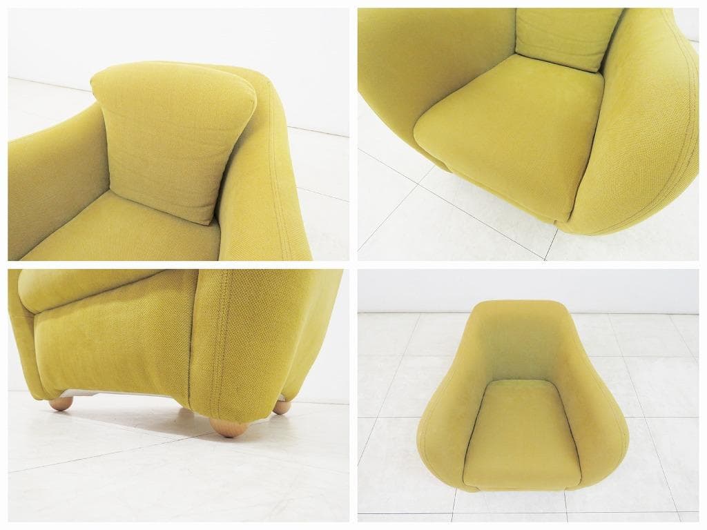 ■IDEE イデー■ミニミラー アームチェア グリーン■検アクタスコンラン