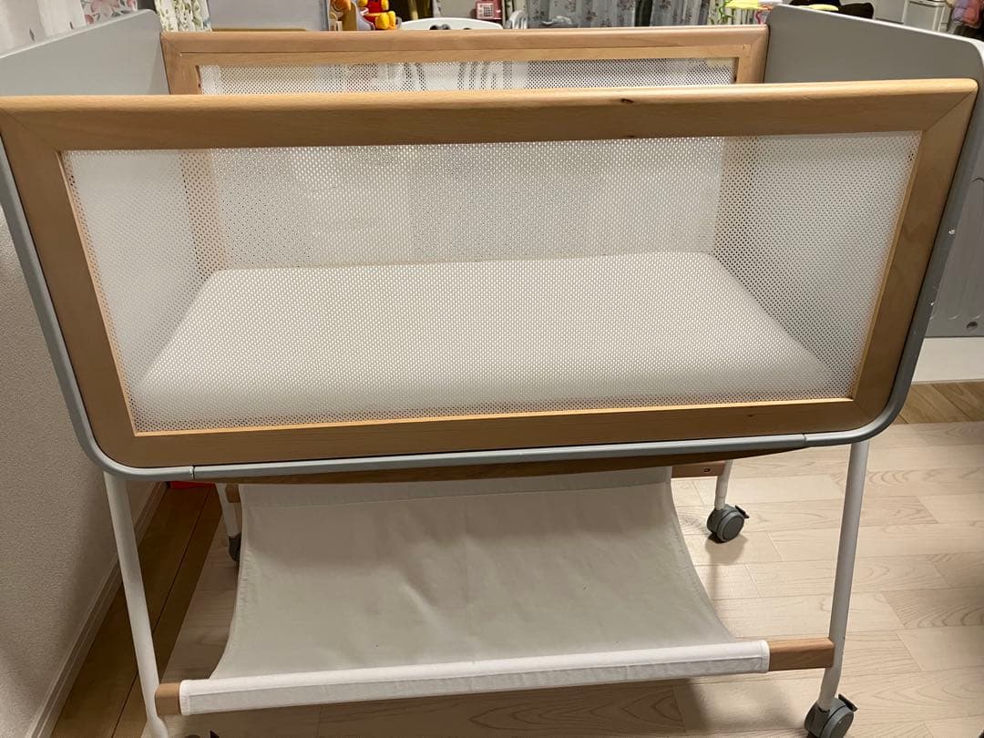 リリワゴン2 yamatoya ベビーベッド ホワイト