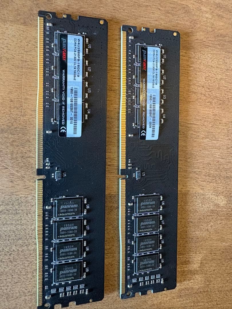 【動作確認済】CFD DDR4-2666 16GB×2枚 PC4-21300