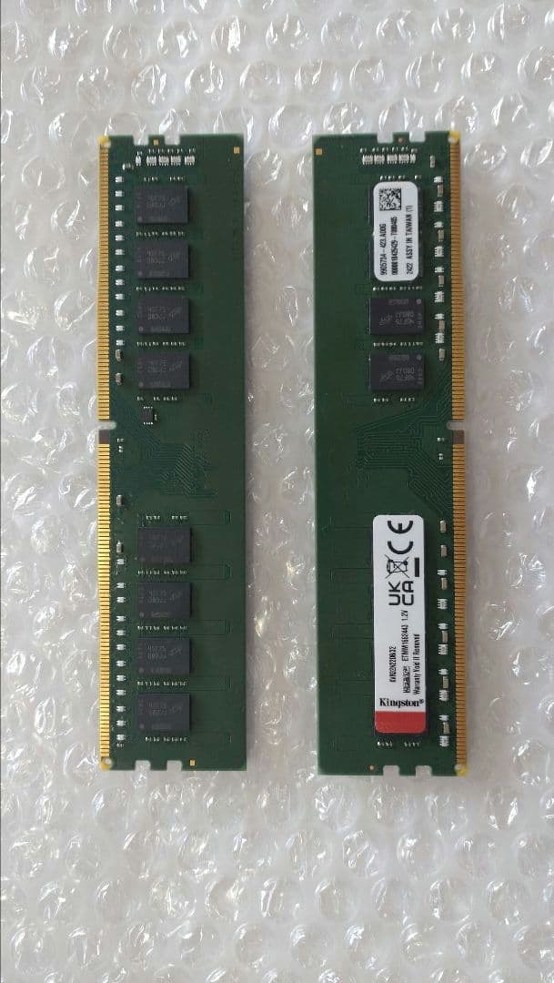 Kingston KVR32N22D8/32（DDR4 32GB 2枚セット）