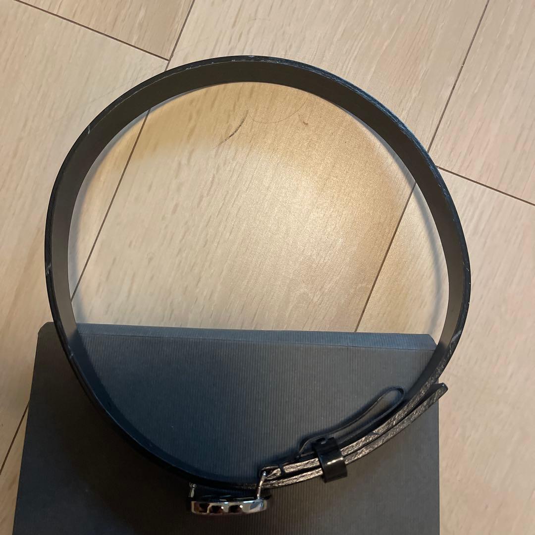 グッチ ベルト GGバックル シルバー 黒 エナメル