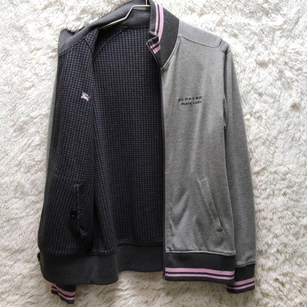 バーバリーブラックレーベル トラックジャケット リバーシブル ホースロゴ 総柄