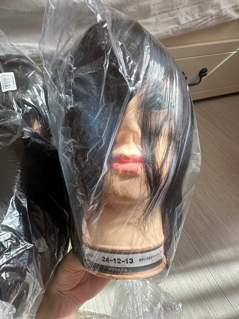 美容師国試試験　カットウィッグ 6個セット　クランプ付き