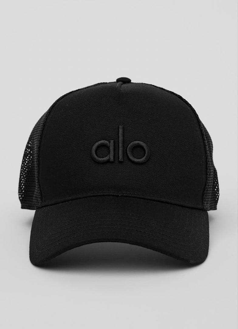 【新品タグ付】alo キャップ　ブラック