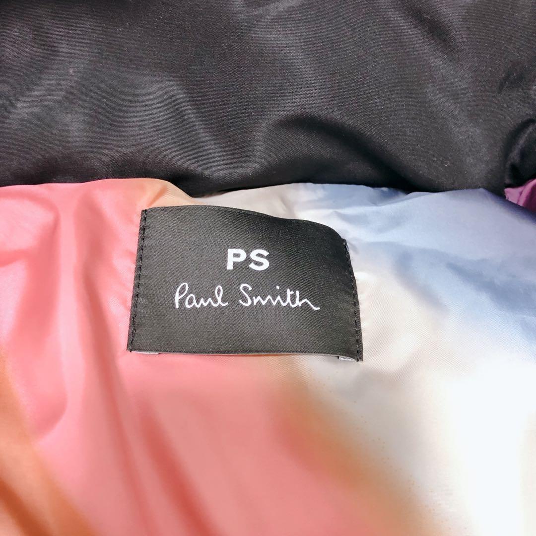 美品　ポール・スミス　ダウン　マルチストライプ　フード着脱可能　2way　大きい