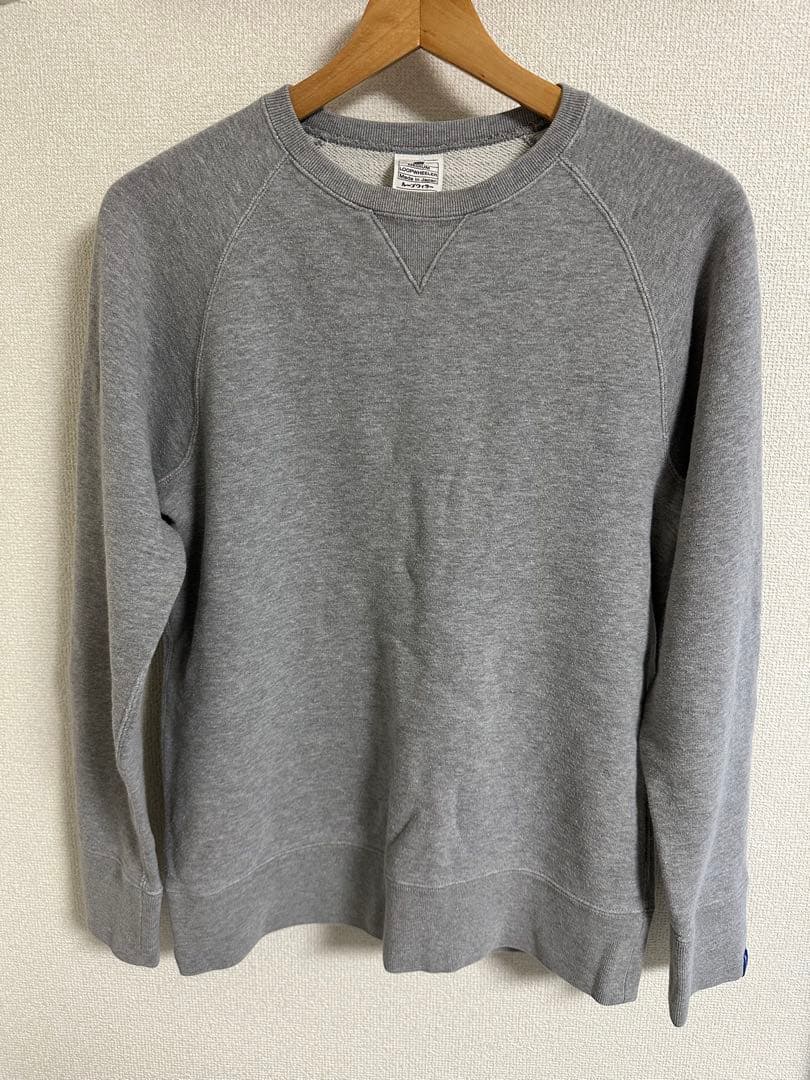 ループウィラー　LW01 丸胴吊り編みクルースウェット　グレー
