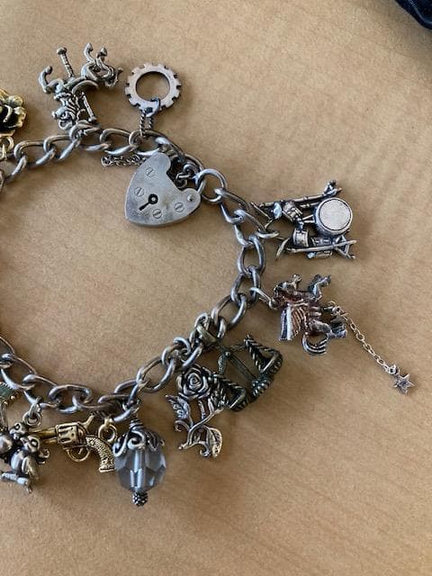 チャームブレスレット　シルバー925 ヴィンテージ