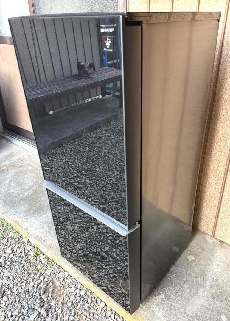 【美品】SHARP　2ドア冷凍冷蔵庫　SJ-GD14C-Ｂ　2017年製