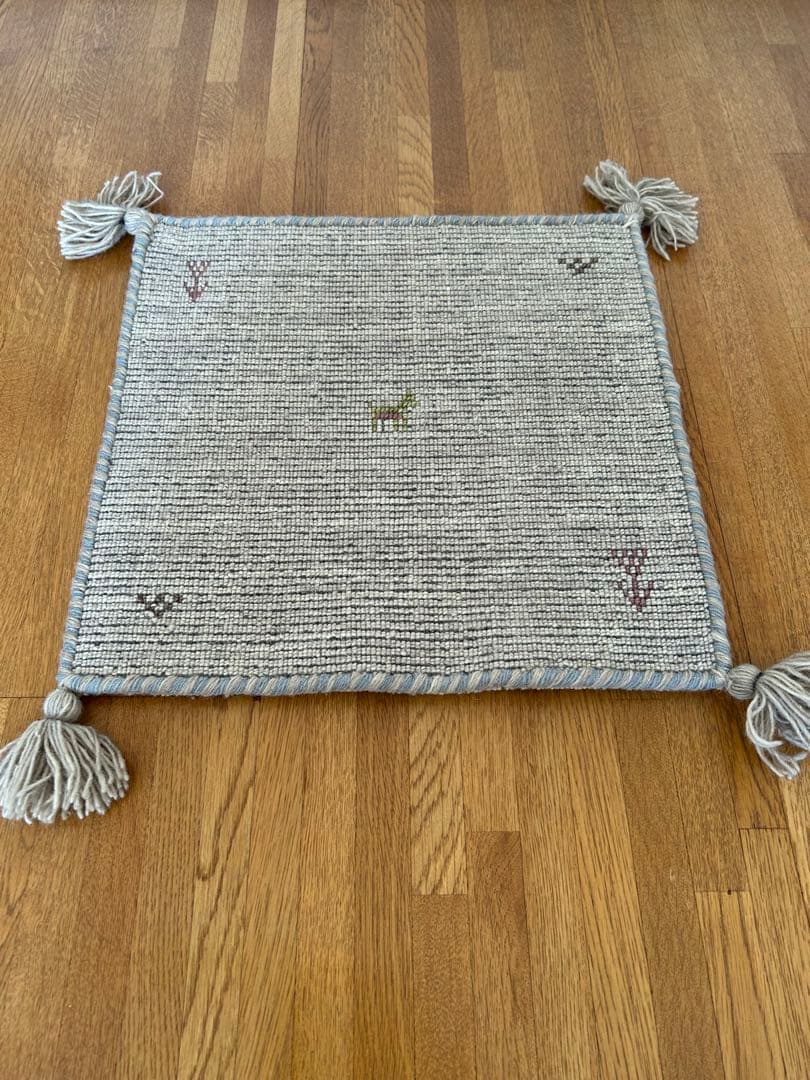 ギャッベ・タッセル付き刺繍ラグ・カーペット 5枚セット