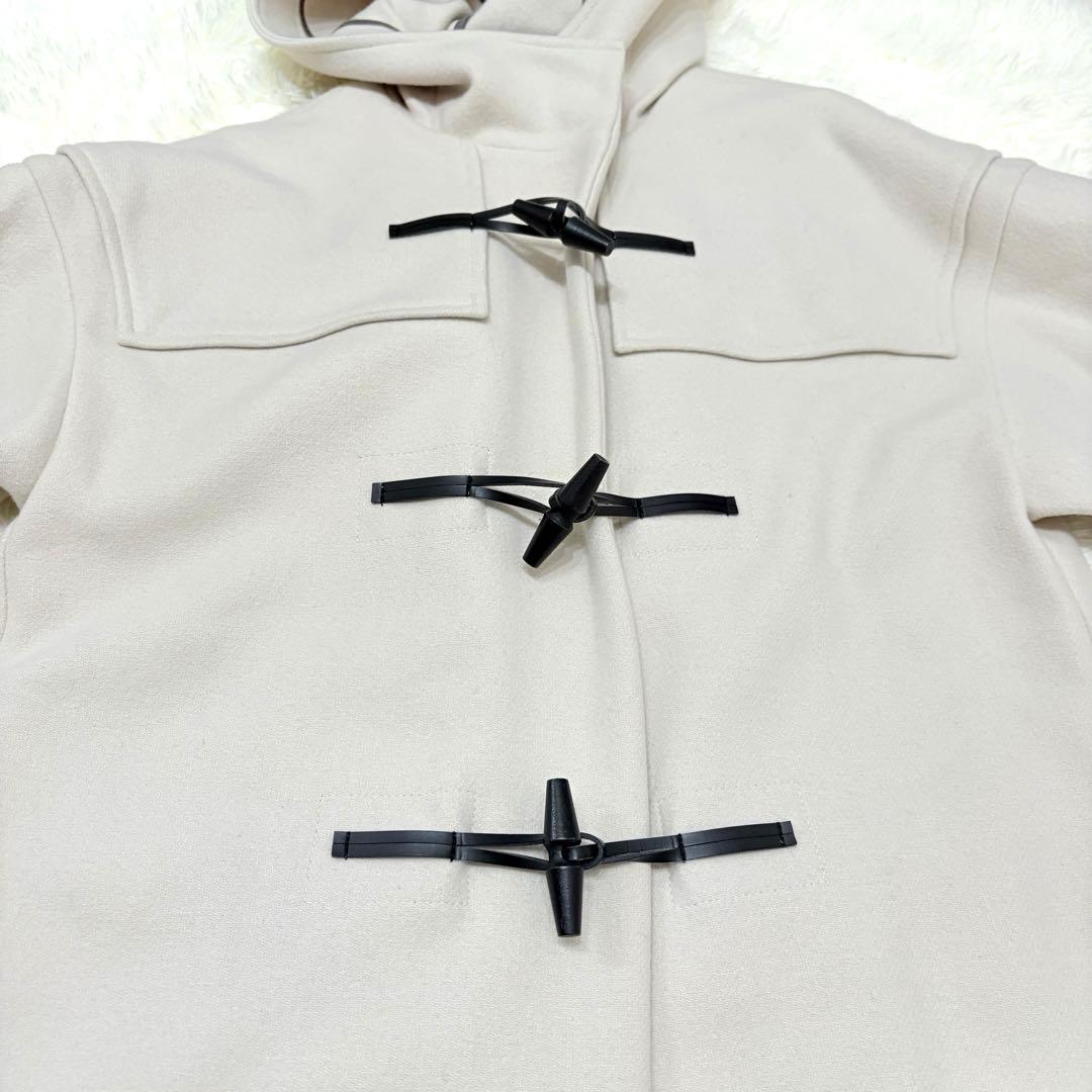 uncrave アンクレイヴ メルトン ダッフルコート M相当　白　ロング