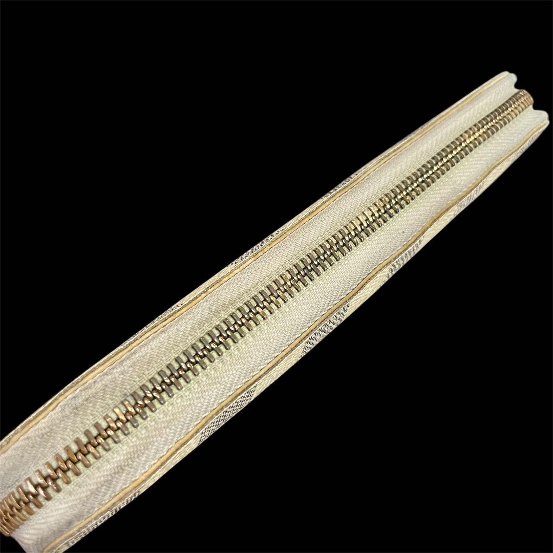 【訳あり】　ルイヴィトン　ダミエ　アズール　ジッピーウォレット　長財布