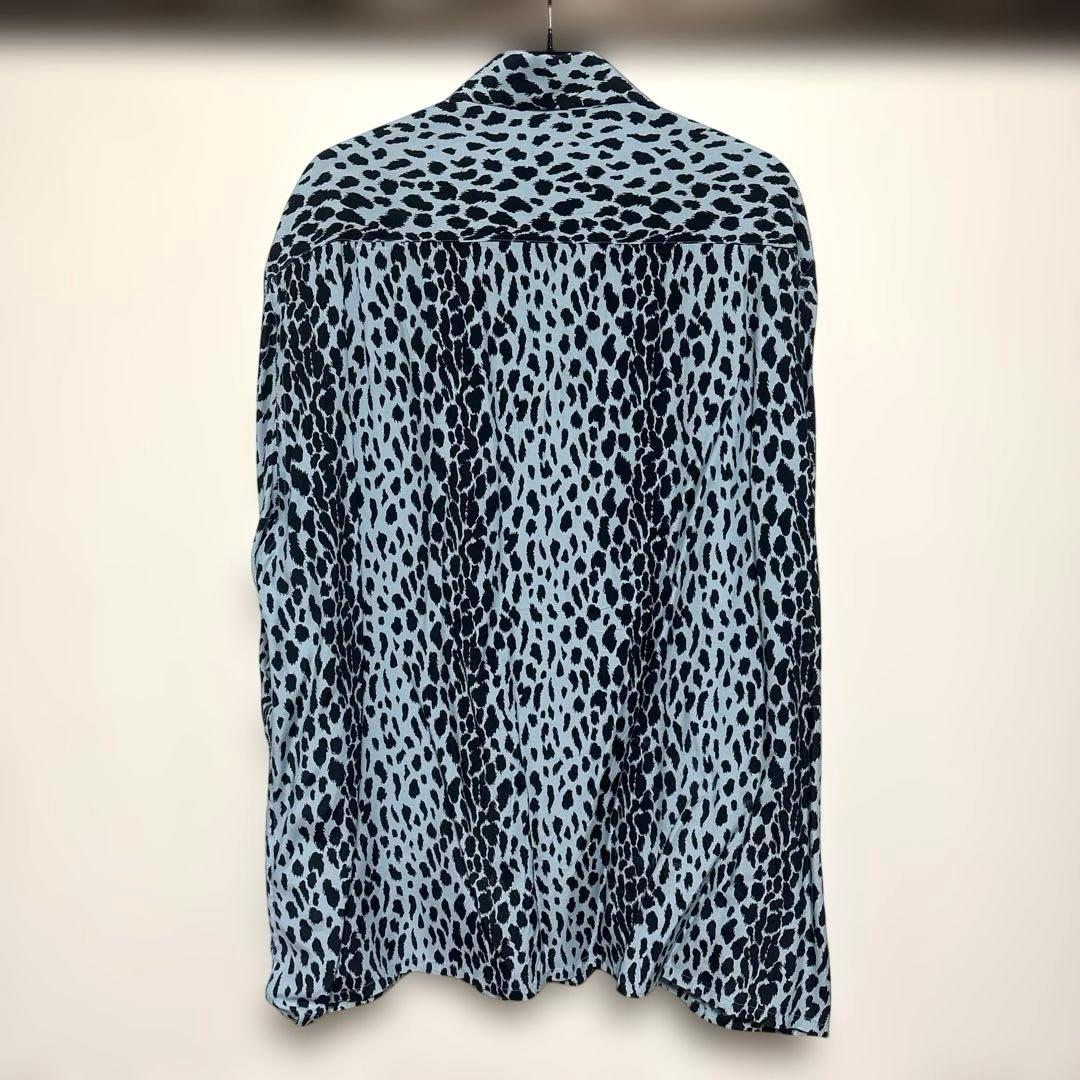 wackomaria ワコマリア レオパード ハワイアン シャツ ブルー M