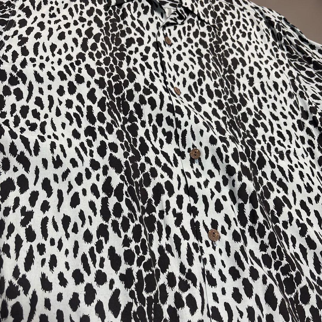 wackomaria ワコマリア レオパード ハワイアン シャツ ブルー M