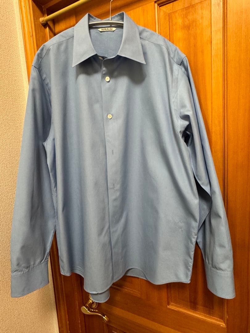 【サイズ3】AURALEE WASHED FINX TWILL SHIRT