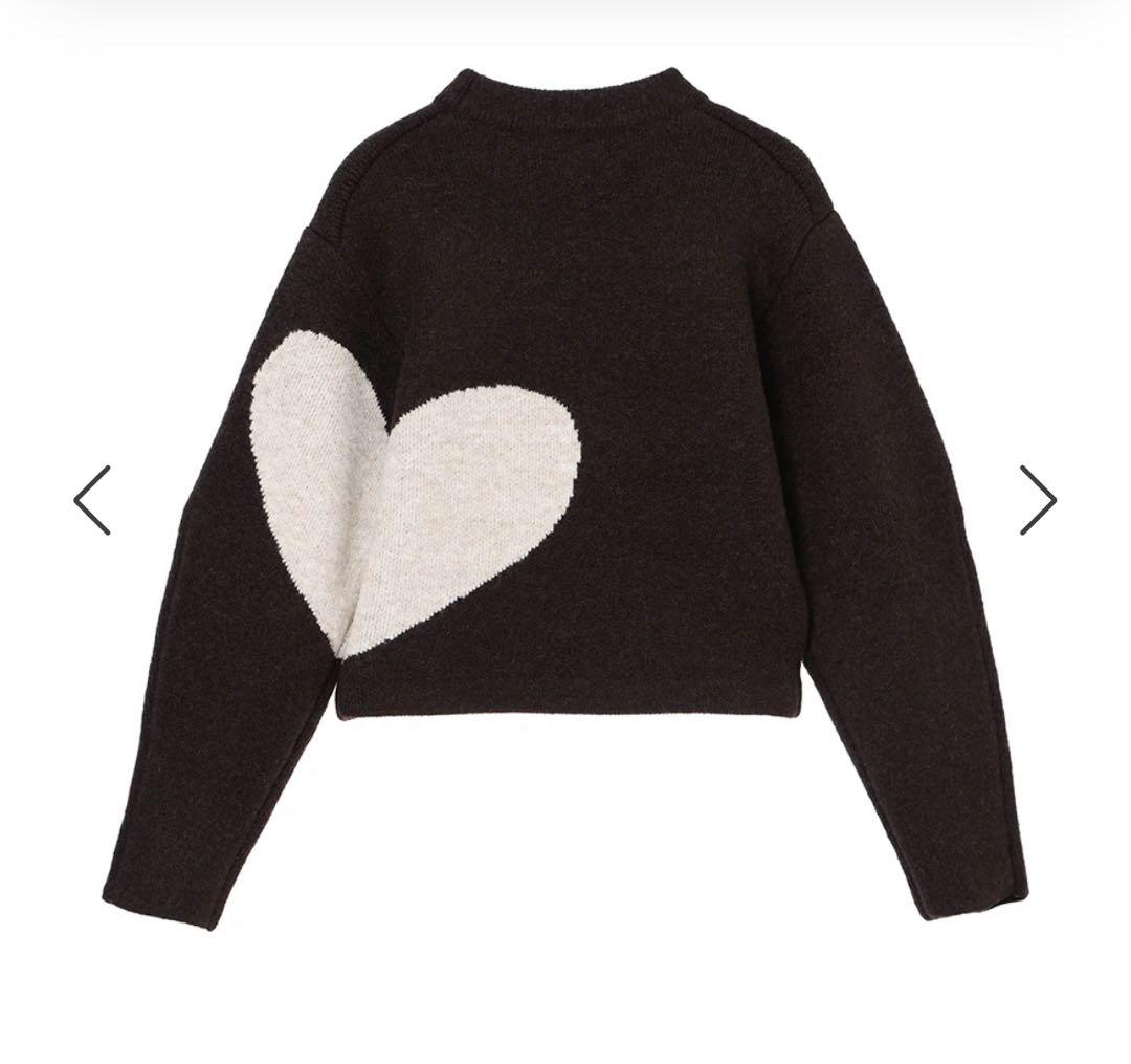 NKNIT ♡pattern Small KNIT ブラウン　2025AW