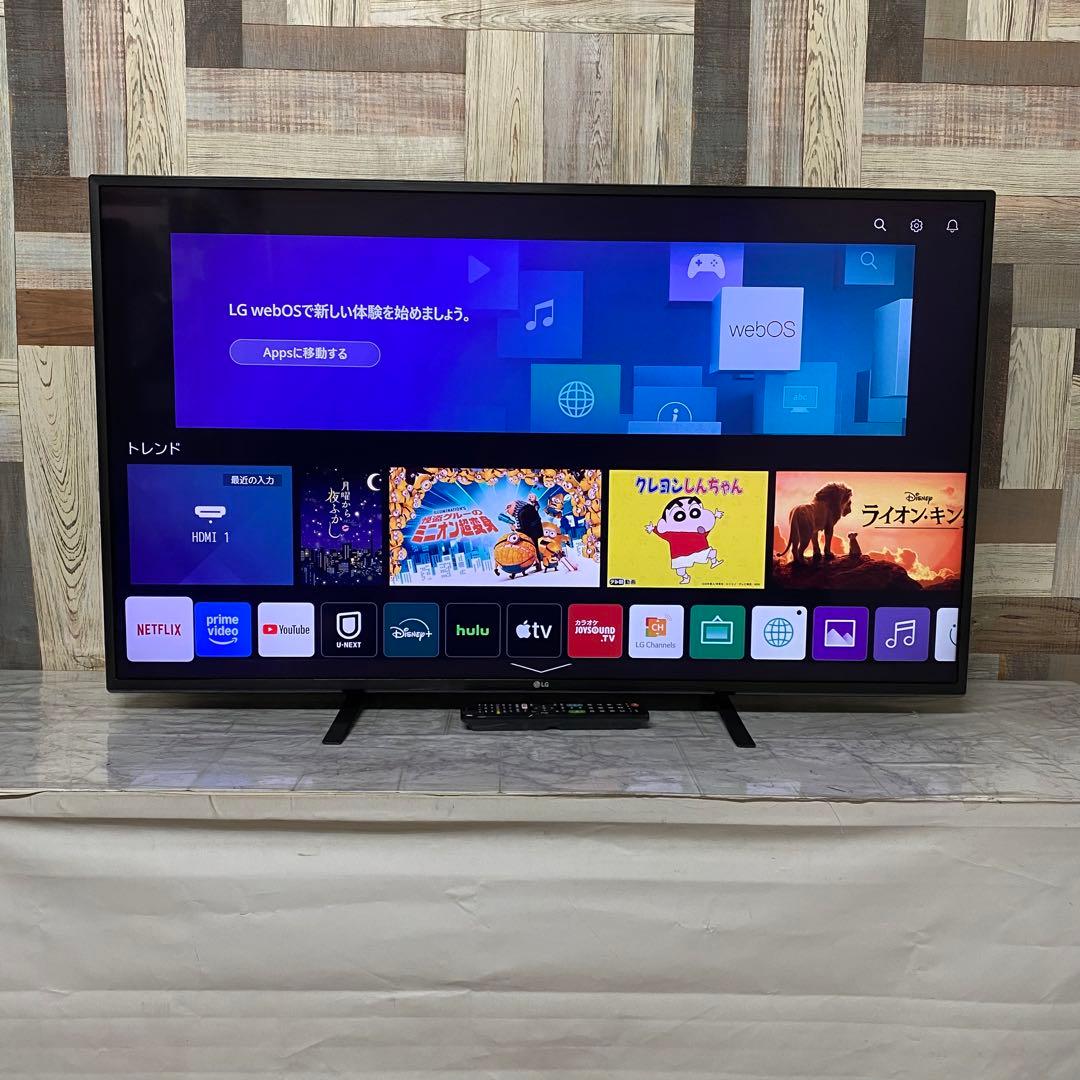 即日受渡❣️全国送料込LG49型4Kチューナー内蔵液晶テレビユーチューブネトフリ可