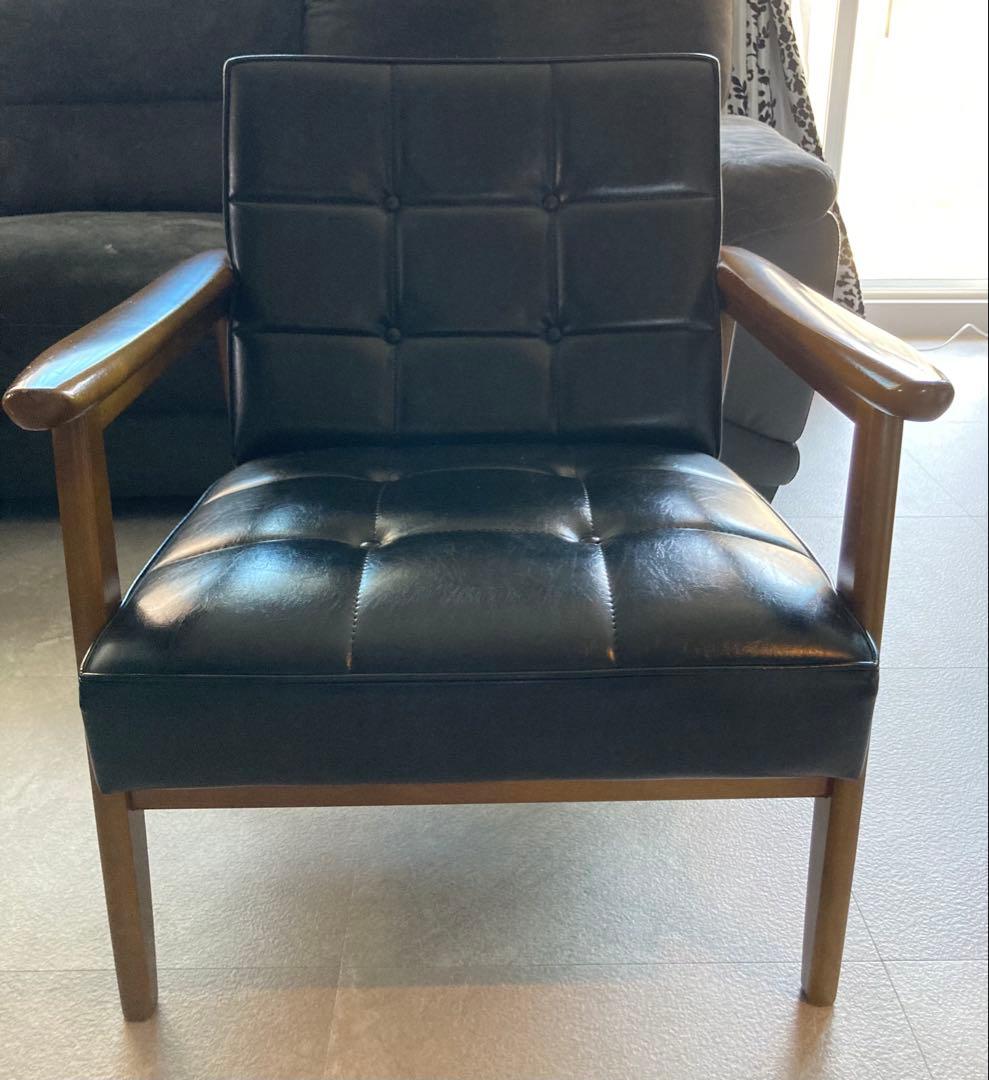 カリモク60 Kチェア 1シーター ブラック 美品