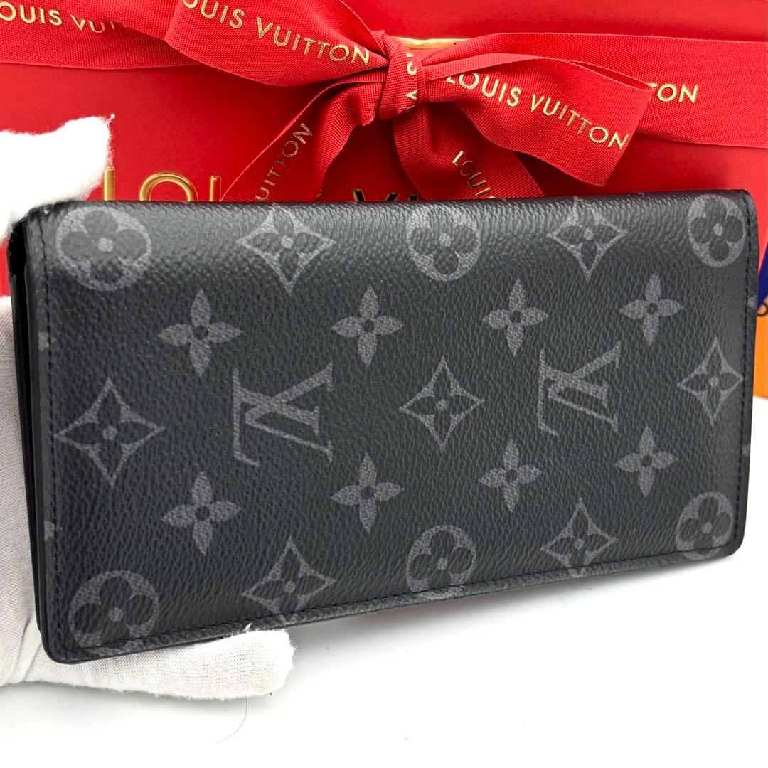 ☆極美品☆ルイヴィトン 長財布 モノグラムエクリプス ブラザ メンズ ブラック