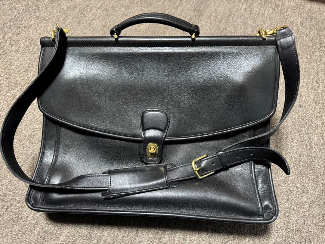 オールドコーチ　OLD COACH　ブリーフケース　黒　madein USA