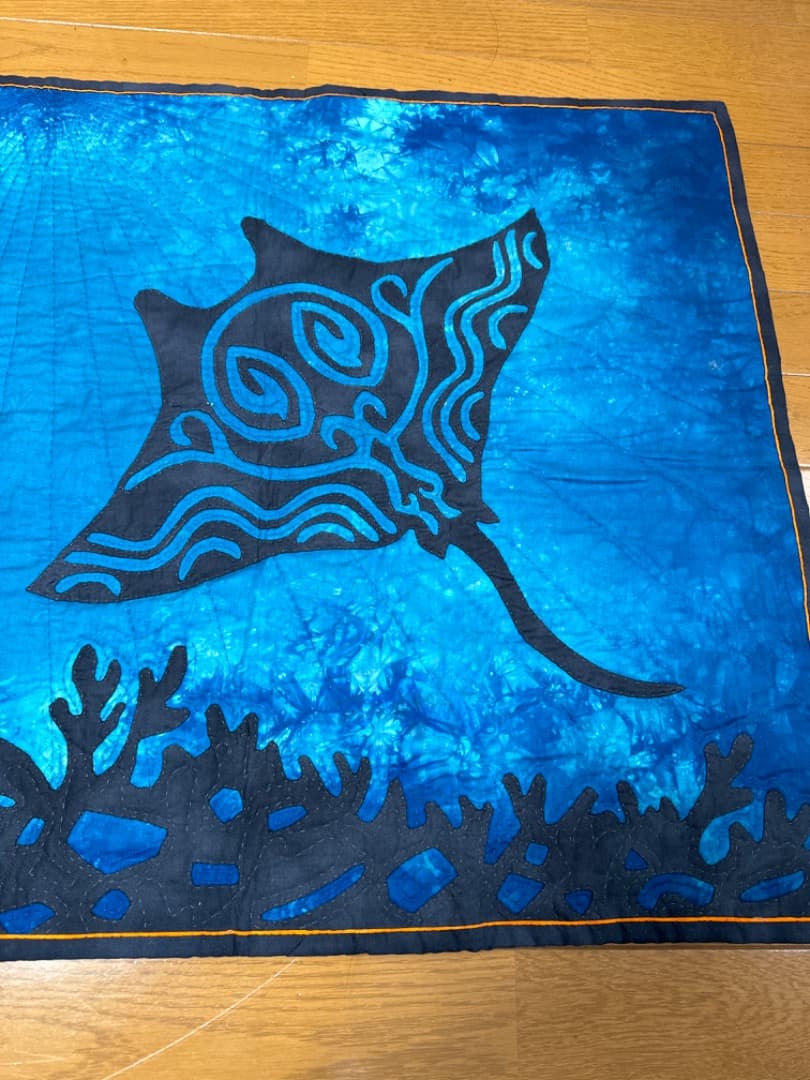 ハワイアンキルトタペストリー♡♡マンタ