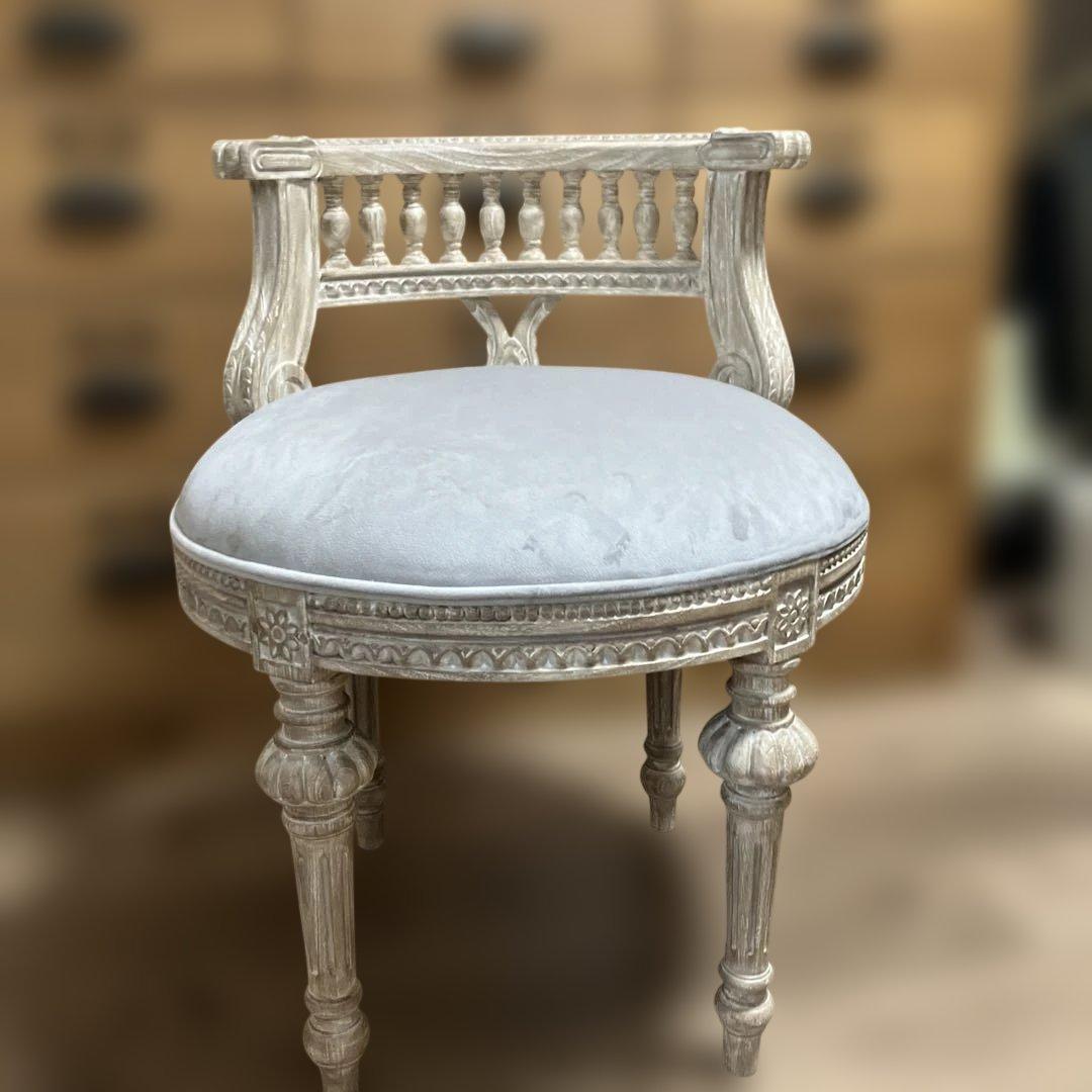 サラグレース 。ミラージュ スツール クラウン ライトグレー