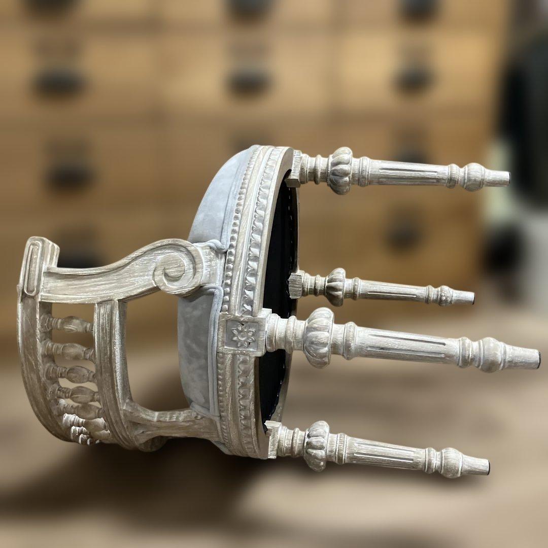 サラグレース 。ミラージュ スツール クラウン ライトグレー