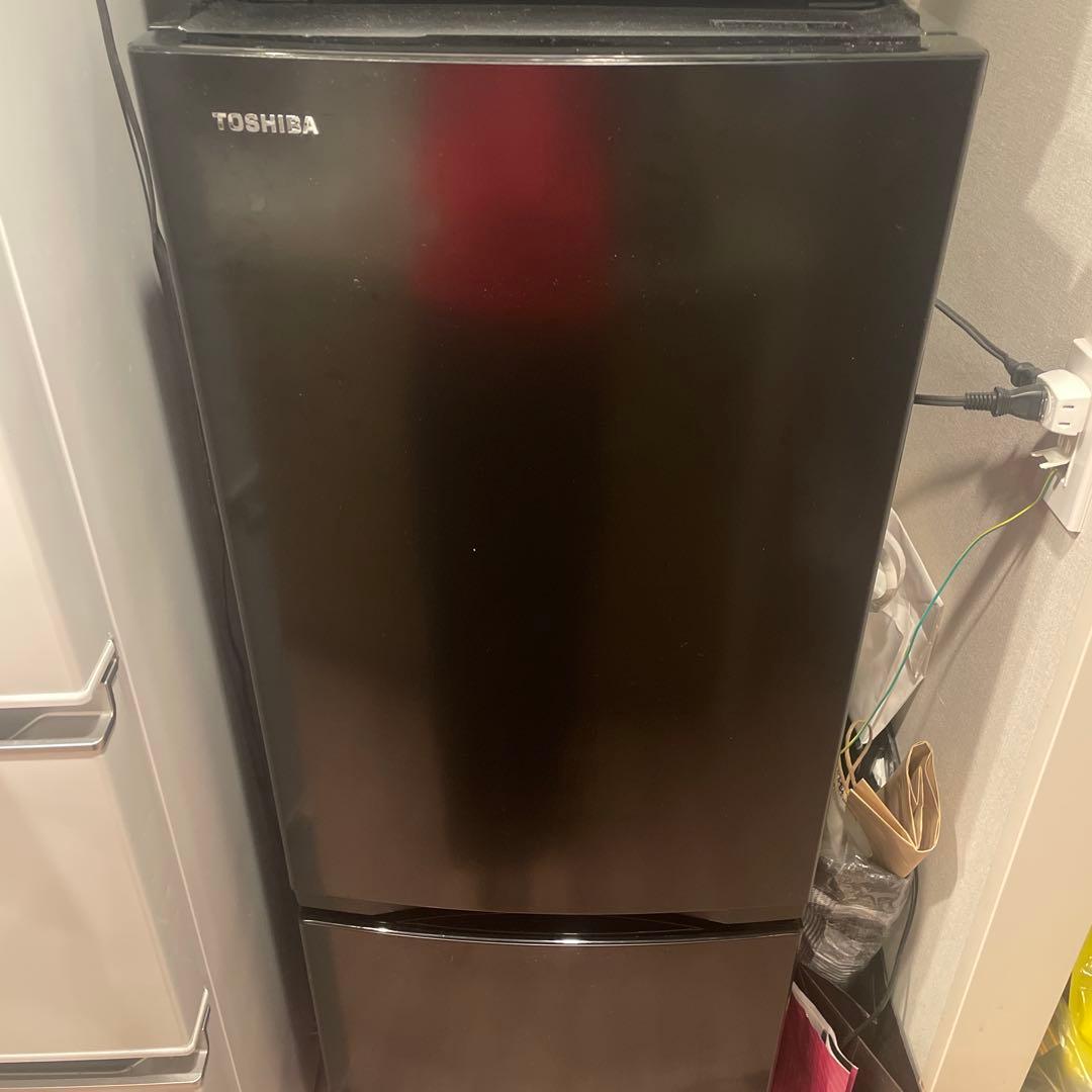 TOSHIBA ブラック冷蔵庫 直接引き取り限定あり、レンジケトルwii