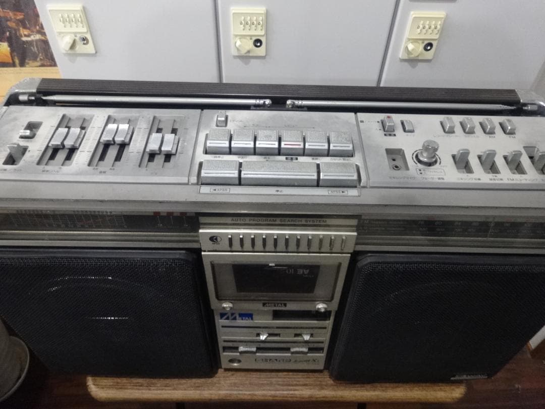 SHARP シャープ ラジカセ GF-508SB 昭和レトロ メンテ済 動作品