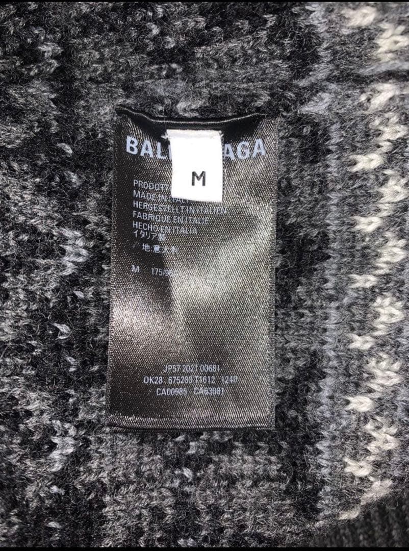 BALENCIAGA バレンシアガ 21AWフェアアイルニット