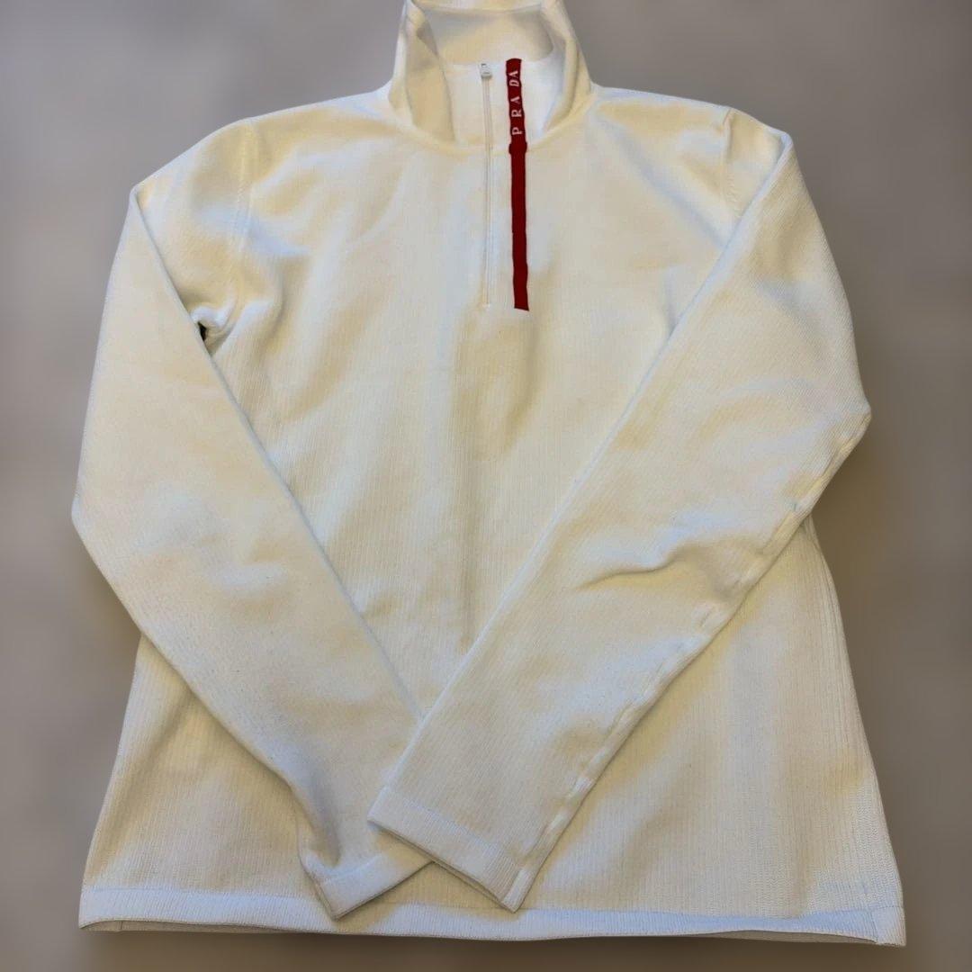 PRADA ホワイト ハイネック トップス