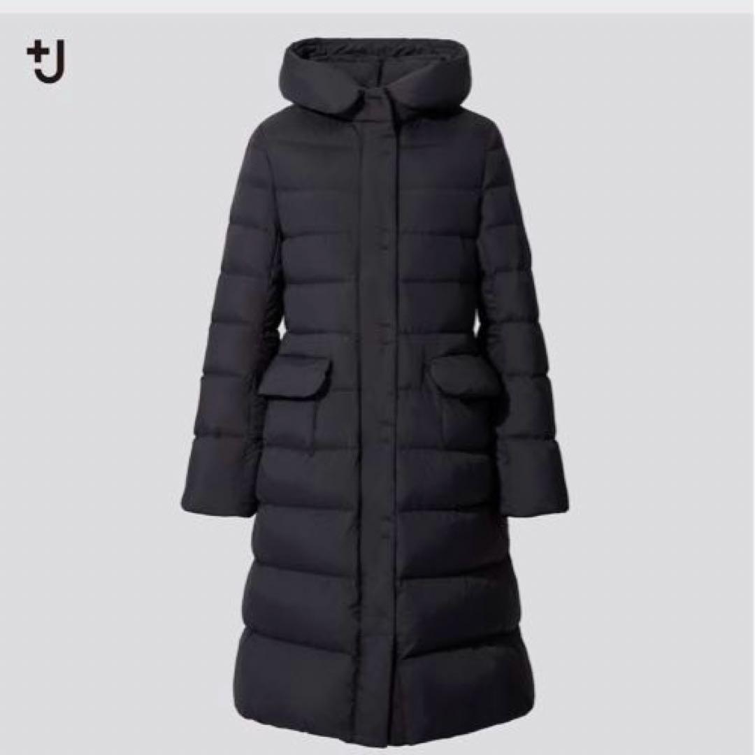 UNIQLO ユニクロ +J ウルトラライトダウンフーデットコート M ブラック