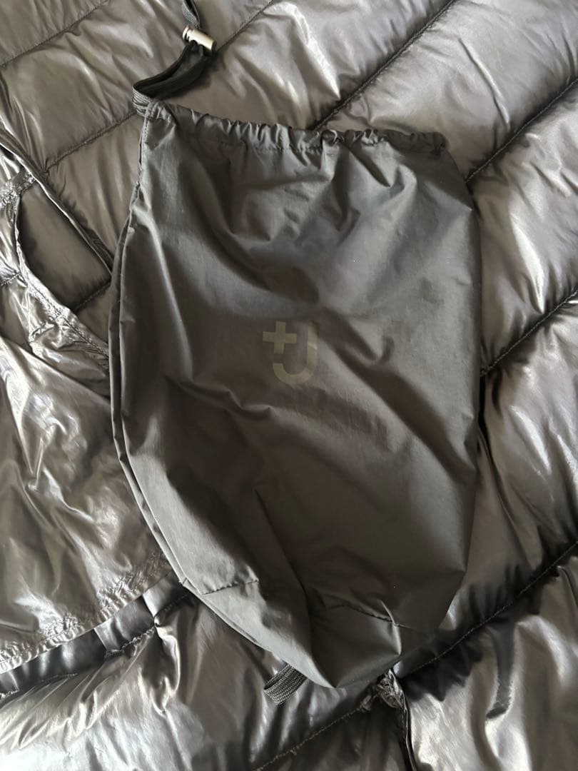 UNIQLO ユニクロ +J ウルトラライトダウンフーデットコート M ブラック