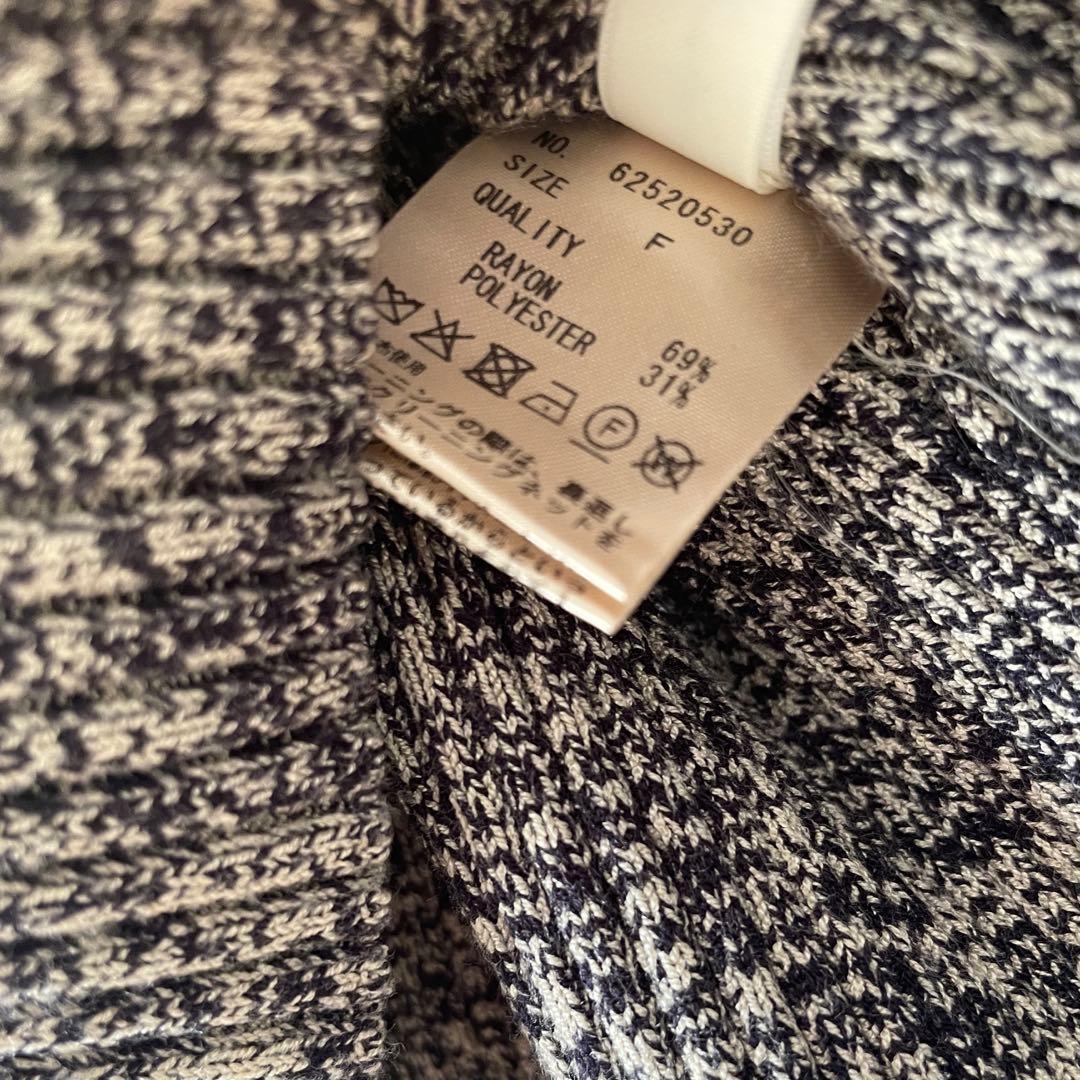 anuke Slit Turtle Knit ミックス