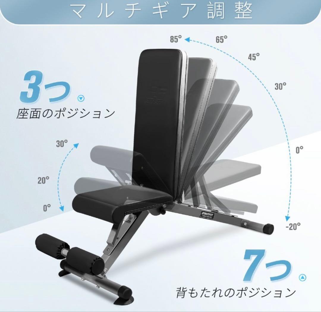 RITFIT アジャスタブルベンチ トレーニングベンチ ※シートに小さなキズあり