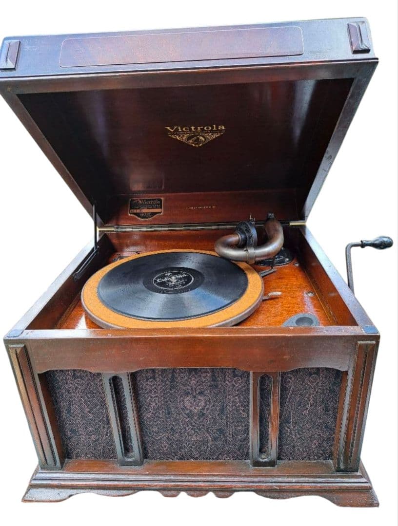 【美品/整備済】 Victor Victrola VV 1-90 蓄音機 完動品