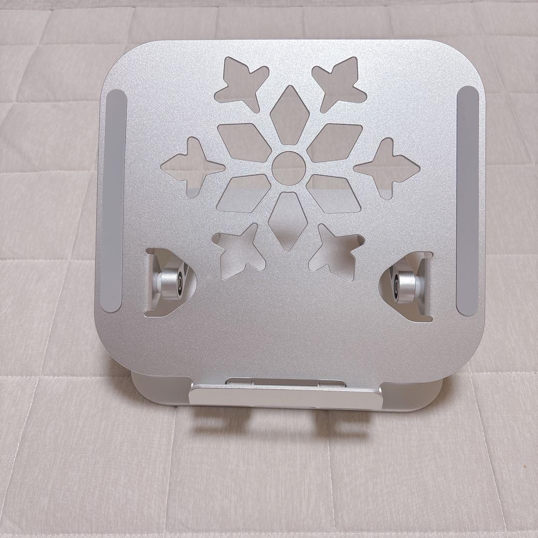 MacBook Air Pro ノートパソコン　スタンド　シルバー　折りたたみ