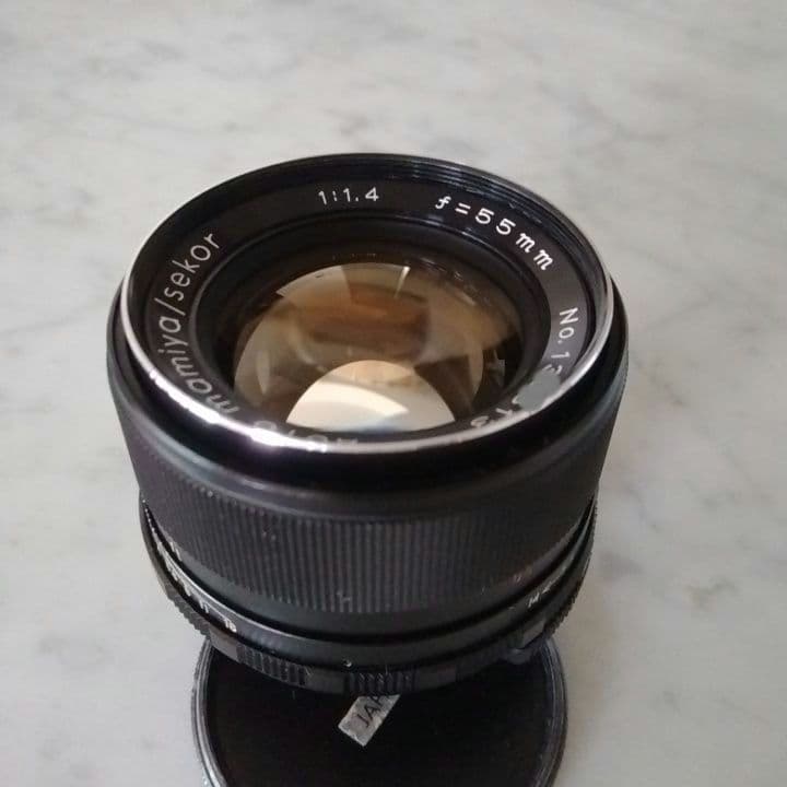 マミヤ　Mamiya Sekor Auto 55mm f/1.4 レンズ