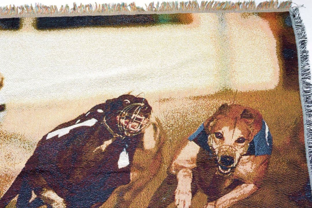 新品犬のレース グラフィックラグ 150cm x 125cm