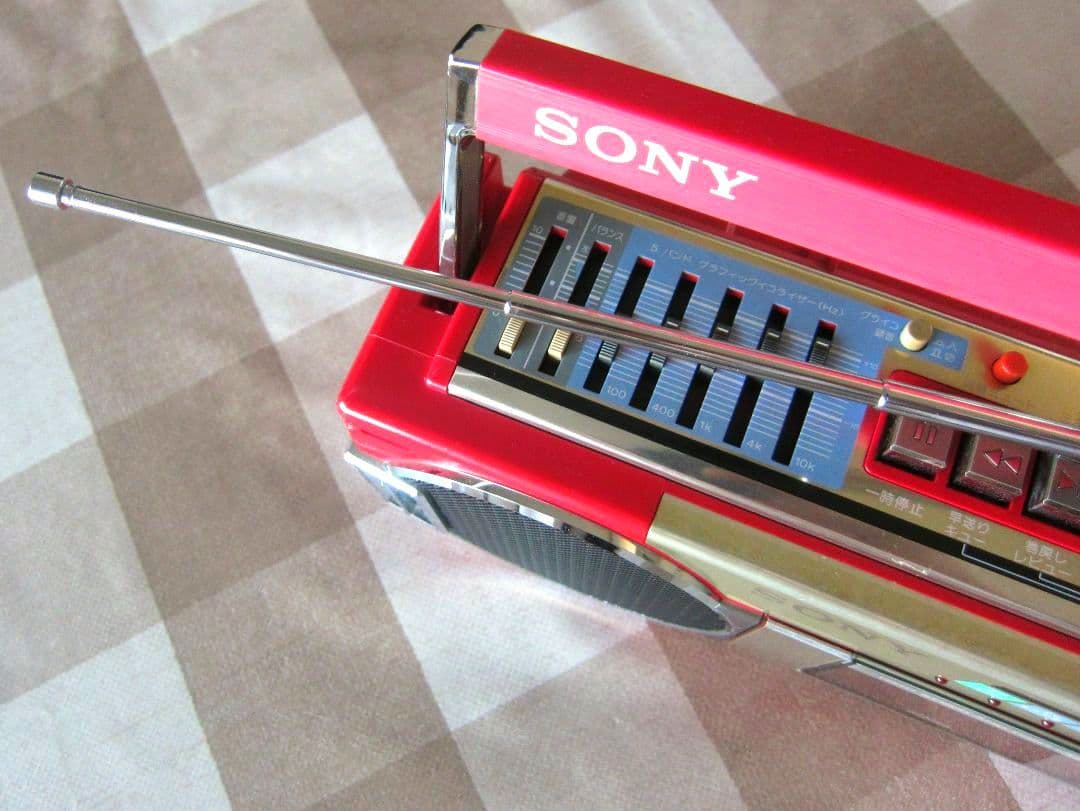 ☆SONY ダブルカセット CFS-W90 赤イイのが可愛い*