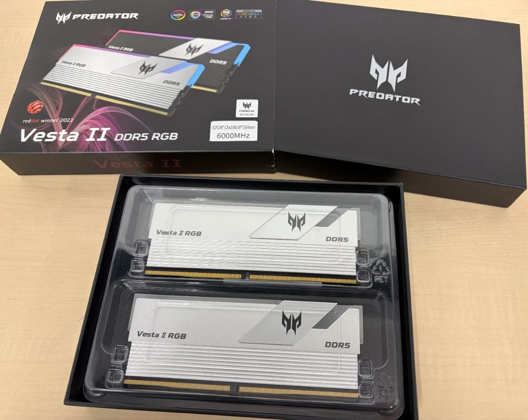 R*F様 【メモリー】DDR5-6000MHz 32GB(16GB×2本) ID